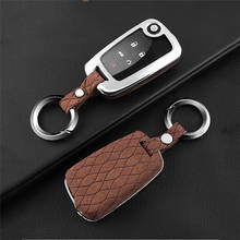 Artificial Leather Zinc alloy Car Flip Folding Key Case Cover For Buick Chevrolet Cruze Opel Vauxhall Mokka Encore Accessories 2024 - buy cheap