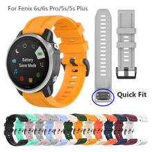 Fenix-pulseiras de relógio 6s pro, 20mm, silicone, âmbar, amarelo, cinza, oficial 2024 - compre barato