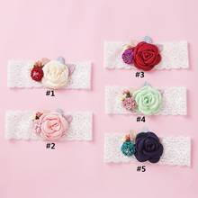 5 Colors 1PCS Baby Girl Headbands for New Flower Lace Baby Bow headband Tuban for Baby Hair Accessories 2024 - buy cheap