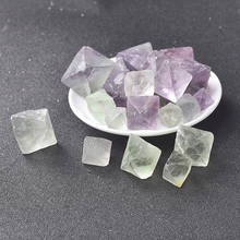 100% Natural Crystal Fluorite Octahedral Crystal Rock Specimens Healing Reiki Energy Gemstone Modern Home Decoration Crafts Gift 2024 - buy cheap