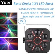 Laser Projector Beam Strobe Stage Light 51X0.2W RGB 3IN1 LED Strobe Light DMX 512 Control 5X10W RGBWA 5IN1 LED Effect Light Dj 2024 - buy cheap