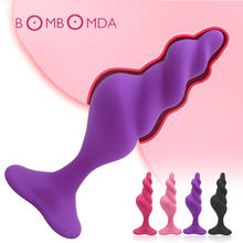 Plugue anal para homens e mulheres, plugue anal com fio de silicone para massagem da próstata, estimulador de ponto g, bunda, brinquedo sexual adulto 2024 - compre barato