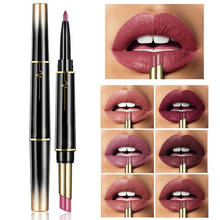 Pudaier Brand Matte Lipstick Cosmetics Waterproof Double Ended Long Lasting Nude Red Matte Lips liner Pencil Lipstick 2024 - buy cheap
