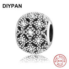 Fit Original  Charms Bracelet 925 Silver Beads Pave Clear Zircon Charms Women DIY Jewelry Making Berloque 2024 - buy cheap