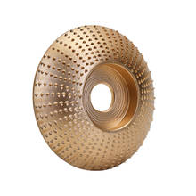 Muela de ángulo de madera, disco abrasivo de tallado de lijado, herramienta rotativa para amoladora angular, moldeador de acero de alto carbono, diámetro de 5/8 pulgadas 2024 - compra barato