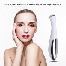 Mini masajeador facial eléctrico para ojos, herramienta de belleza antiedad, antiarrugas, círculo oscuro, eliminación de hinchazón 2024 - compra barato