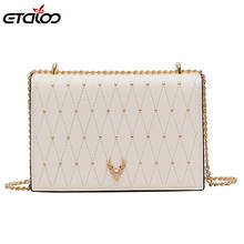 Shoulder Bags Women Plaid Chain Small Square Bags Female Fashion Diamonds Crossbody Bags with PU Synthetic Leather Women's Bag 2024 - buy cheap