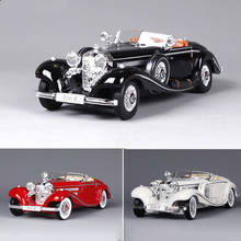 1:18 escala simulação diecast liga antigo carro modelo brinquedos 1936 500k versão clássica diecast metal vintage modelo de carro colecionável 2024 - compre barato