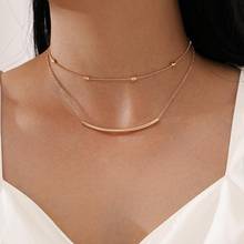 Modyle Geometric Round Choker Necklace For Women Minimalist Fashion Jewelry collares Accessories 2024 - buy cheap