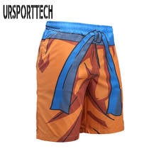 URSPORTTECH Beach Shorts Men Bottoms Quick Dry Print Swimming Surfing Shorts Summer Draw String Elastic Waist Short Men Swimwear 2024 - buy cheap