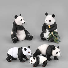 Экшн-фигурки, Имитация животных, панда, милая игрушка, фигурки, развивающие игрушки, подарок для детей, пластиковые фигурки животных 2024 - купить недорого