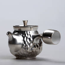 Ceramic sterling silver teapot 999 sterling silver handmade teapot household filter teapot side pot teapot kungfu teapot 2024 - buy cheap