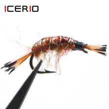 ICERIO 6 шт. креветок Scud Cezch Nymphs, крючок для завязывания форели, рыболовные приманки для ловли нахлыстом 2024 - купить недорого