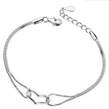 Chain & Link Bracelets Heart Shaped Women Charm  Jewelry Fashion Party Accessories 2024 - buy cheap