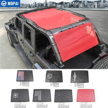 Mopai-capa protetora para jeep wrangler jl, teto de carro, anti-uv, isolamento solar, acessórios, 2018 + 2024 - compre barato