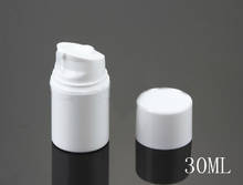 30ML WHITE plastic airless bottle with white pump and white cap for cosmetic packaging products 2024 - buy cheap
