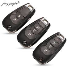 jingyuqing 20pcs/lot 2/3/4 Button Remote Car Key Shell Fob For Chevrolet Cruze Malibu Chevy Flip Folding Key Case Replacement 2024 - buy cheap