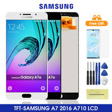 Pantalla Lcd táctil para Samsung Galaxy A7 2016, A710, A710, A710, A7100, A710F, A710M 2024 - compra barato