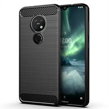 Funda de silicona suave para Nokia 7,2, carcasa protectora trasera a prueba de golpes, armadura de fibra de carbono para nokia7.2 nokia 6,2 2024 - compra barato