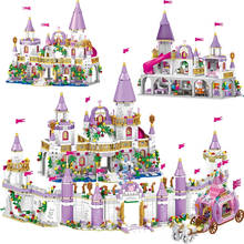 Juego de bloques de construcción modelo Castillo de hielo para niños, juguete de construcción con ladrillos para armar Castillo de hielo de Cenicienta, serie Friends City, ideal para regalo 2024 - compra barato