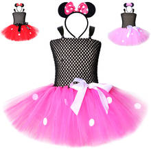 Vestido con tutú de Minnie para niña, minidisfraz para niña, conjunto de trajes de cumpleaños, ropa para niño pequeño, vestido de baile 2024 - compra barato