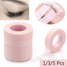 3/5 Rolls Lash Tape for Eyelash Extension Breathable Micropore Fabric Easy Tear Eye Tapes Eyelash Extension Tapes 9m