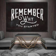 Remember Motivational Quote Art Canvas Painting Wall Art Posters Prints Cuadros Wall Pictures for Living Room Modern Home Decor 2024 - buy cheap