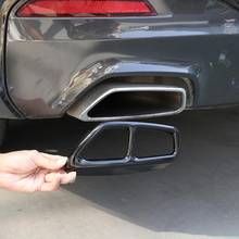 Stainless Steel Glossy Black for BMW New 5 Series 6 Series GT 2017 2018 Car Exhaust Tailpipe Cover Trim Car Accessories 2024 - buy cheap