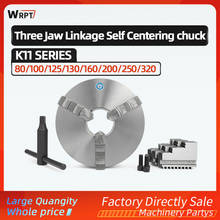 Three-jaw self-centering chuck K11 manual linkage 1PCS K11 series 80/100/125/130/160/200/250/320 2024 - buy cheap