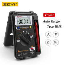 Цифровой мультиметр ZOYI VC921 3 3/4, персональный мини-цифровой мультиметр, Ручной Карманный измеритель емкости, сопротивления, частоты 2024 - купить недорого
