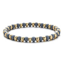 New Arrival Boho Men Women Jewelry Bracelet Small Beads Enamel Metal Stone Beaded Stretch Bracelet Women Elastic DIY 2024 - buy cheap