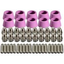 50Pcs Plasma Cutter Torch Consumables Electrode Nozzles Cups Kit For AG-60 SG-55 WSD-60 Fit CUT-60 LGK-60 Plasma Cutter 2024 - buy cheap