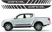 Conjunto de pegatinas gráficas para coche MitsubishI Warrior triton L200, calcomanías con raya lateral, 1 juego/2 uds. 2024 - compra barato