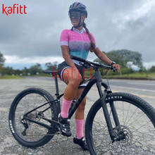 Kafitt-maillot de ciclismo para mujer, Jersey de manga corta para bicicleta de montaña, ropa de ciclismo avanzada para verano 2024 - compra barato