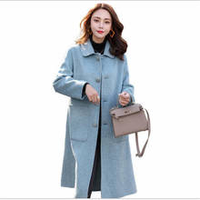 New autumn Winter Woolen Coat Wool Windbreaker Women Cashmere Coat Korean Winter Jacket Women Manteau Femme S193 2024 - buy cheap