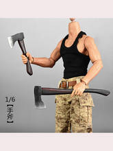 14CM 1/6 Scale Soldier Weapon Model Alloy Fire Hand Axe Solid Wood Non-Slip Handle Suitable For 12-Inch Action Figure Equipment 2024 - buy cheap