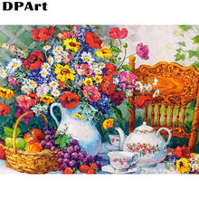 Diamond Painting Full Square/Round Drill Table Vase 5D Daimond Painting Embroidery Cross Stitch Mosaic Rhinestone Picture L175 2024 - buy cheap