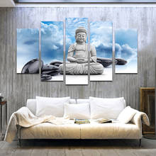 RELIABLI ART 5 Panels/Set Buddha Stone Posters Canvas Painting Wall Pictures For Living Room Landscape Prints Home Decoration 2024 - buy cheap