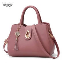 2021 New Women Totes Large Capasity Leather Bag For Woman Simple Temperament Handbag Tassel Crossbody Shoulder Messenger Bags 2024 - buy cheap