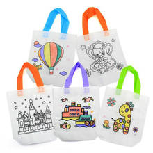 2pcs/set  Antistress Puzzles Educational Toy for Children DIY Eco-friendly Graffiti Bag Kindergarten Hand Painting Materials 2024 - buy cheap