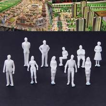 10 Uds. Modelo a escala 1:50 figuras blancas en miniatura modelo humano modelo arquitectónico 2024 - compra barato