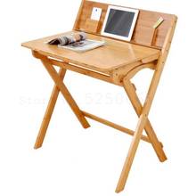 Mesa dobrável simples de computador, mesa de escritório pequena gerenciada estudantes e escritório 2024 - compre barato