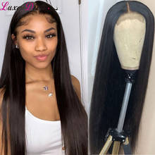 Luxediva Straight Lace Wigs Brazilian Human Hair Wigs For Black Women Natural Color Remy Lace Wigs 4X4 Lace Wigs Free Shipping 2024 - buy cheap
