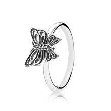 Authentic 925 Sterling Silver Butterfly Fashion Ring For Pandora Women Bead Charm Gift DIY Jewelry 2024 - buy cheap