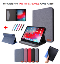 Tablet Case for iPad Pro 11 Cover With Pencil Holder for iPad 11 Pro Shell Cloth Case Back Stand Card Wallet Slot Caqa 2020 Pen 2024 - buy cheap