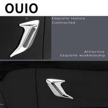 OUIO 1PC Car Hood Side Vents Stickers Shark Gills Styling Auto For BMW E60 E36 E46 E90 E39 E30 F30 F10 F20 X5 E53 E70 E87 E34 2024 - buy cheap
