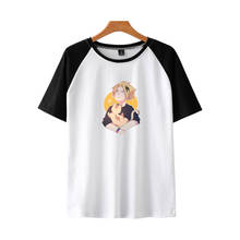 Meu herói academia t-shirts o-pescoço raglan tshirt verão manga curta tshirt masculina unisex streetwear denki kaminari roupas 2024 - compre barato