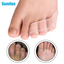 6pcs Transparent Three-hole Toe Separator Bunion Pain Relief Toe Straightener Protector Hallux Valgus Pedicure Foot Care D2961 2024 - buy cheap
