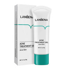 LANBENA-Gel para tratamiento del acné, crema facial antiacné, eliminación de granos y cicatrices, Control del aceite, pérdida de grasa, reparación de cicatrices, cuidado de la piel 2024 - compra barato