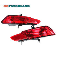 Par de refletores de farol de neblina lateral esquerda e direita, refletor de luz para condução em neblina, plástico vermelho 31353285/31353286 para volvo xc60 2005-2012 2024 - compre barato